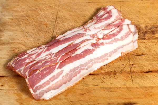 2 Pounds - Uncooked Hickory Smoked Bacon